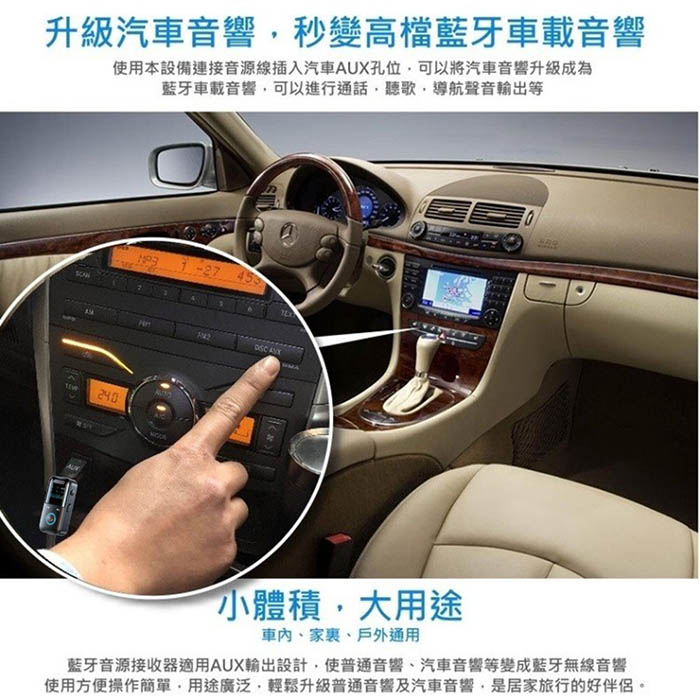 Songwin LED 二合一藍牙接收/發射器(車用/耳機/音響)