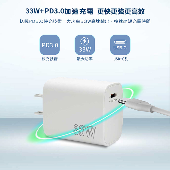 KooPin PD33W Type-C 手機快速充電器