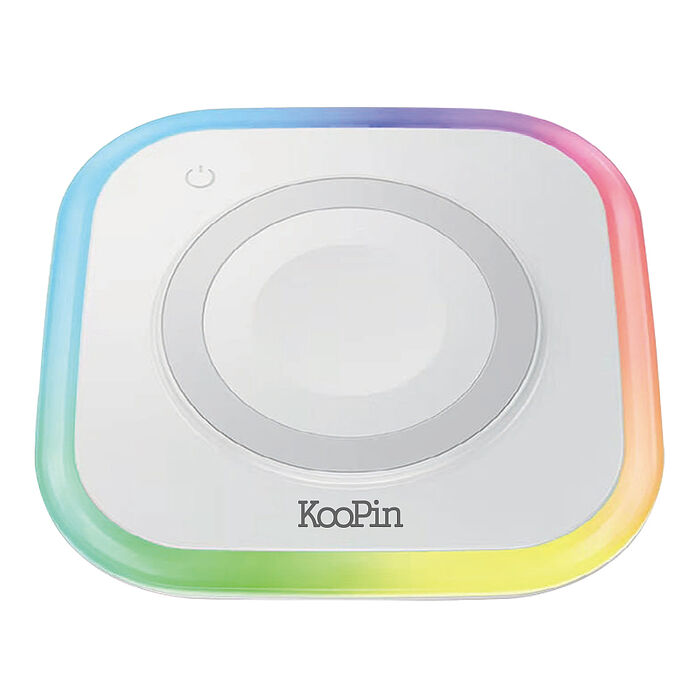 KooPin 炫彩LED三用磁吸15W無線充電器/充電盤(夜燈/手機/Watch/Airpods)