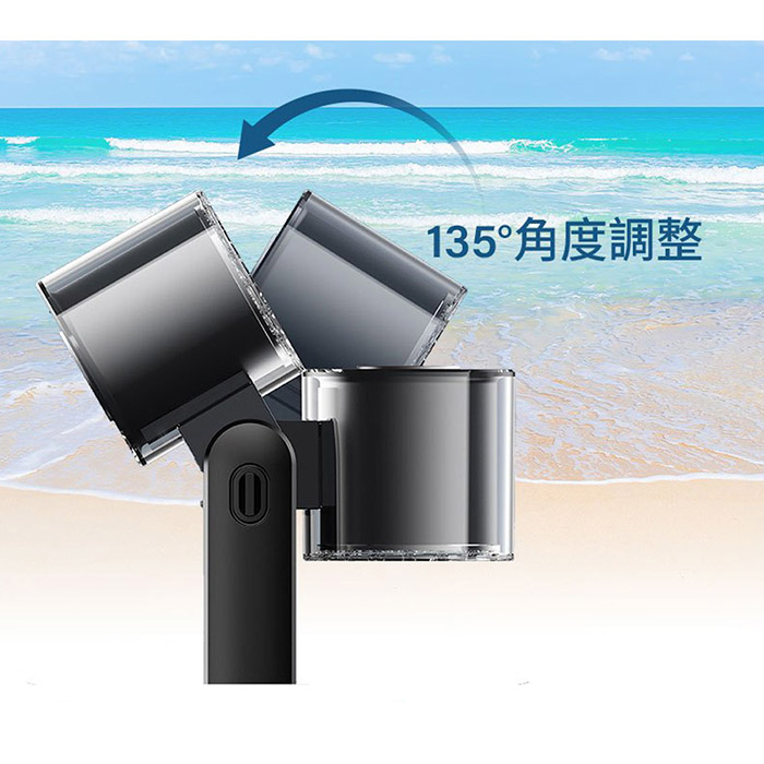 MCK 高速冷敷冰鎮手持風扇(四段風速/大容量電池/可折疊/可掛脖)