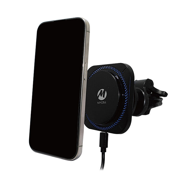 MYCELL 台灣製造 Qi2認證/半導體製冷 15W磁吸無線車架充電組