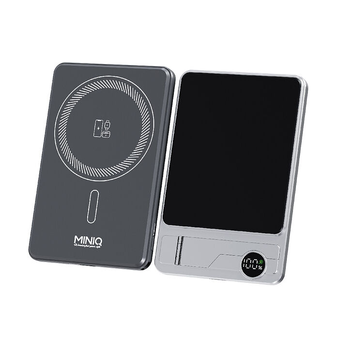 MINIQ 台灣製造 超薄6in1輕量磁吸快充行動電源 5000mAh (3C認證/手機/手錶/耳機)