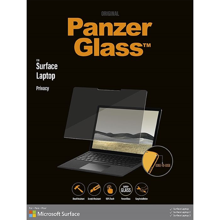 北歐品牌 Panzer Glass Surface Laptop 13.5吋/15吋 專用防窺玻璃保護貼