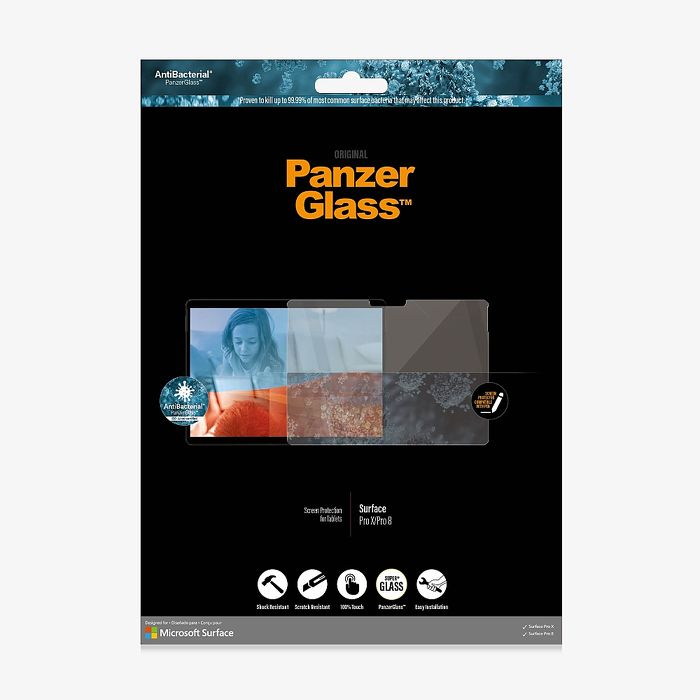 北歐品牌 Panzer Glass Surface Pro X/8/9/10 專用 玻璃保護貼
