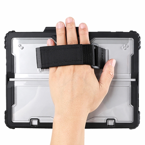 Surface Pro 手持防摔保護套(透明背板) 贈背帶