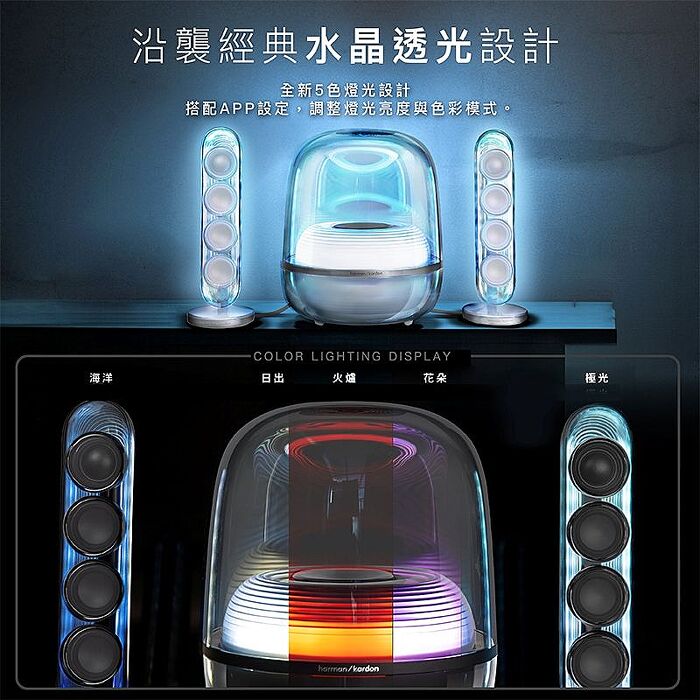 Harman Kardon 哈曼卡頓藍牙喇叭 SoundSticks 5 水母喇叭 五代 2.1聲道【上網登錄保固兩年】
