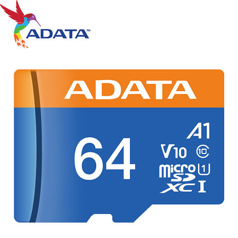 【限時免運】ADATA 威剛 64GB 100MB/s microSDXC TF UHS-I A1 V10 記憶卡
