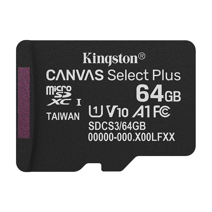 Kingston 金士頓 64GB microSDXC TF U1 A1 V10 記憶卡 (SDCS3/64GB)