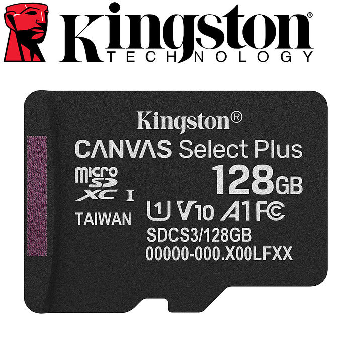 Kingston 金士頓 128GB microSDXC TF U1 A1 V10 記憶卡 (SDCS3/128GB)