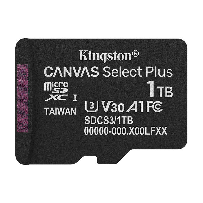 Kingston 金士頓 1TB microSDXC TF U3 V30 A1 記憶卡 (SDCS3/1TB)