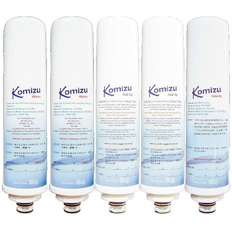 KOMIZU三道前置淨水濾心半年份組(5支入)
