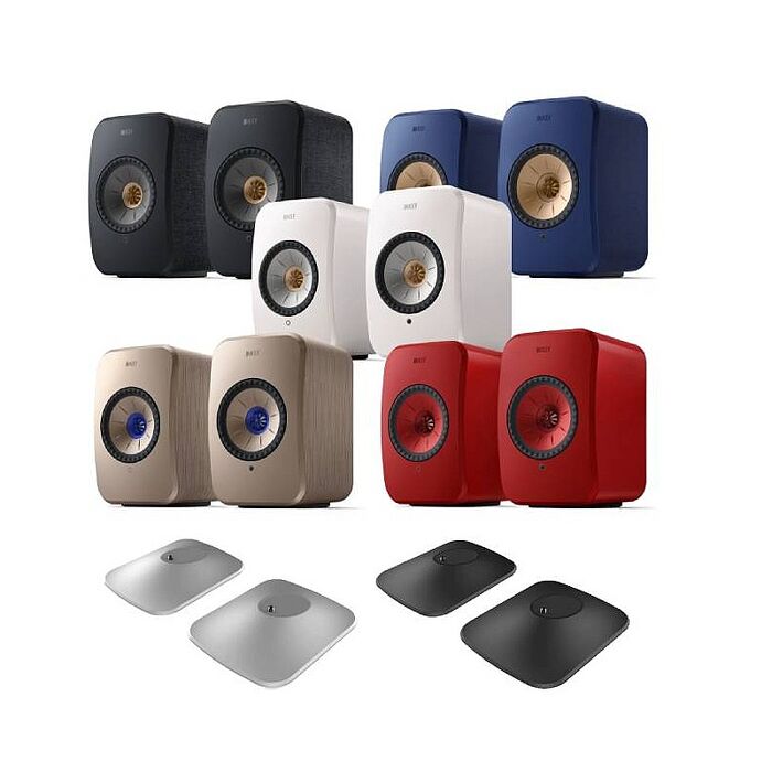 KEF LSX II 無線 HiFi 音響系統 支援多種無線串流功能 含P1底座組合 台灣公司貨【智慧家庭】