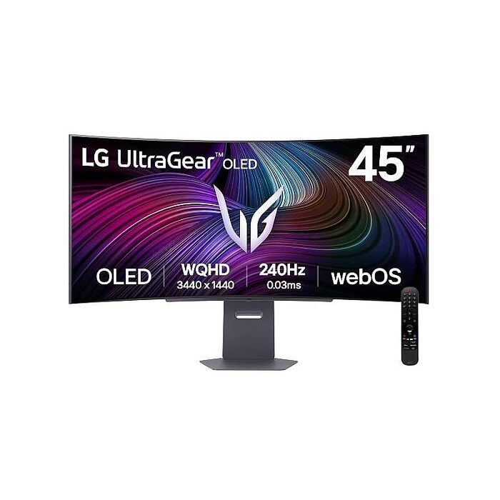 LG 樂金 45GX90SA-B 45吋 UltraGear™ 21:9 WQHD 240Hz OLED曲面智慧電競螢幕