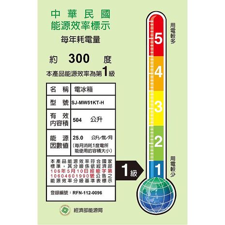 SHARP 夏普 SJ-MW51KT-H 自動除菌離子左右開任意門變頻冰箱 尊爵灰