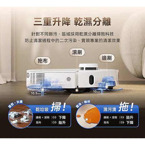 MOVA P50 Pro Ultra 雙機械臂防纏掃地機