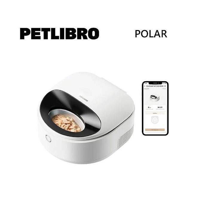 PETLIBRO Polar 濕食餵食器白色 不鏽鋼餐盤 PLAF109