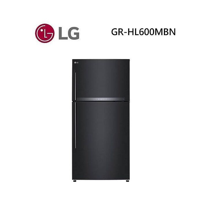 LG 樂金 GR-HL600MBN 608公升 智慧變頻雙門冰箱 夜墨黑【限時結帳享優惠】
