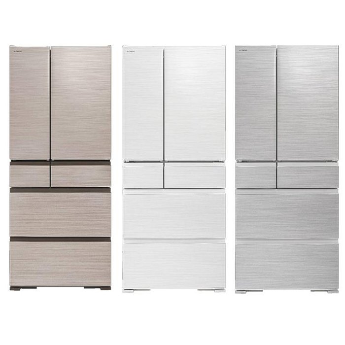 HITACHI 日立 610L 六門鋼板冰箱 R-TSF62WJ 日製