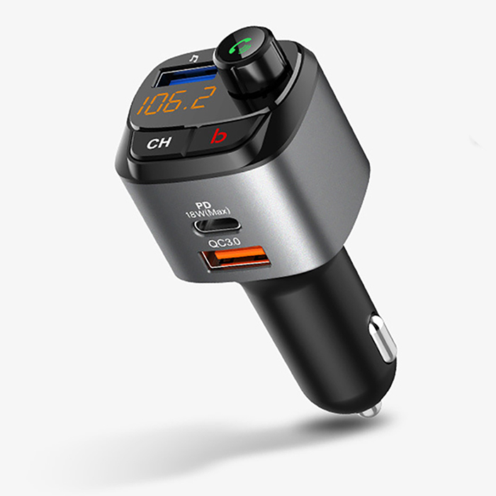 車用藍牙MP3播放 FM接收器 Type C 車用充電