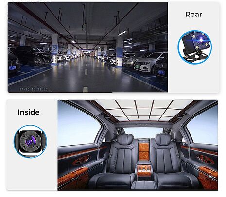 【勝利者】三錄汽車行車記錄器 2吋3鏡頭 1080P高清錄影(送32G記憶卡)