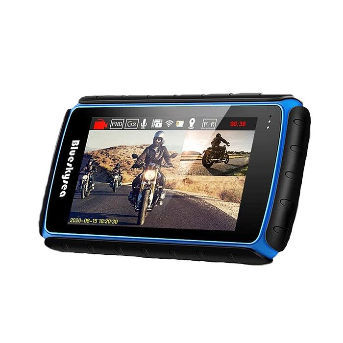 【勝利者】第八代機車行車紀錄器DV988 FHD1080P前後雙錄 全螢幕觸控 支援WIFI連接