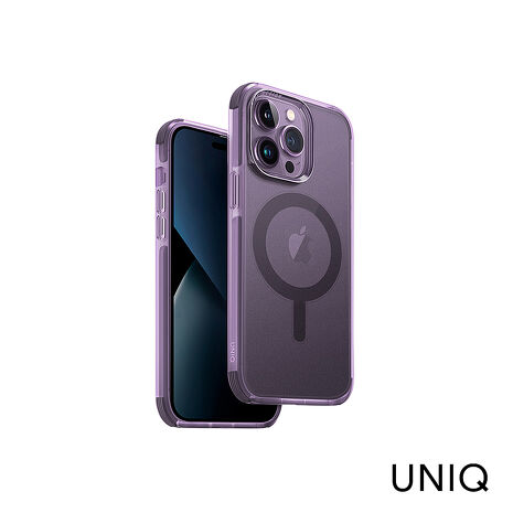 UNIQ iPhone 14 Pro Max Combat 四角強化軍規等級防摔三料保護殼 支援磁吸-紫