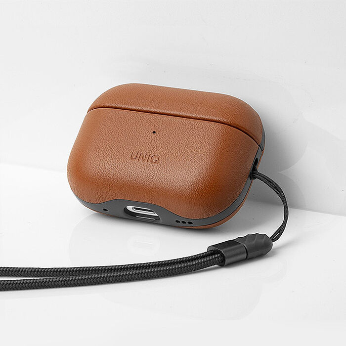 UNIQ  AirPods Pro 2代 2022 Terra 手工真皮收納保護套 附掛繩