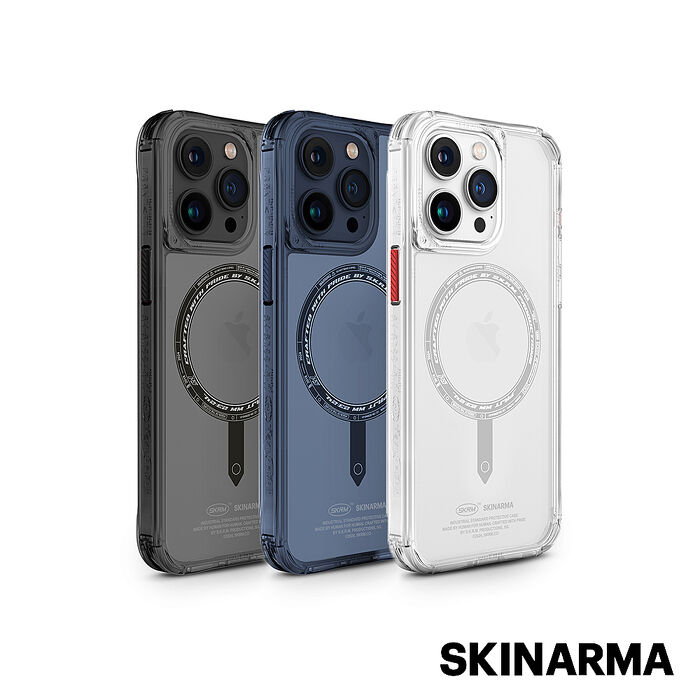 Skinarma iPhone 15 Pro Max Saido低調風格磁吸防摔手機殼 附扣具