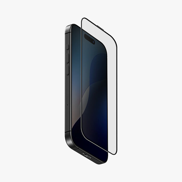 UNIQ OPTIX Vivid iPhone16系列 滿版玻璃保護貼-黑邊透明