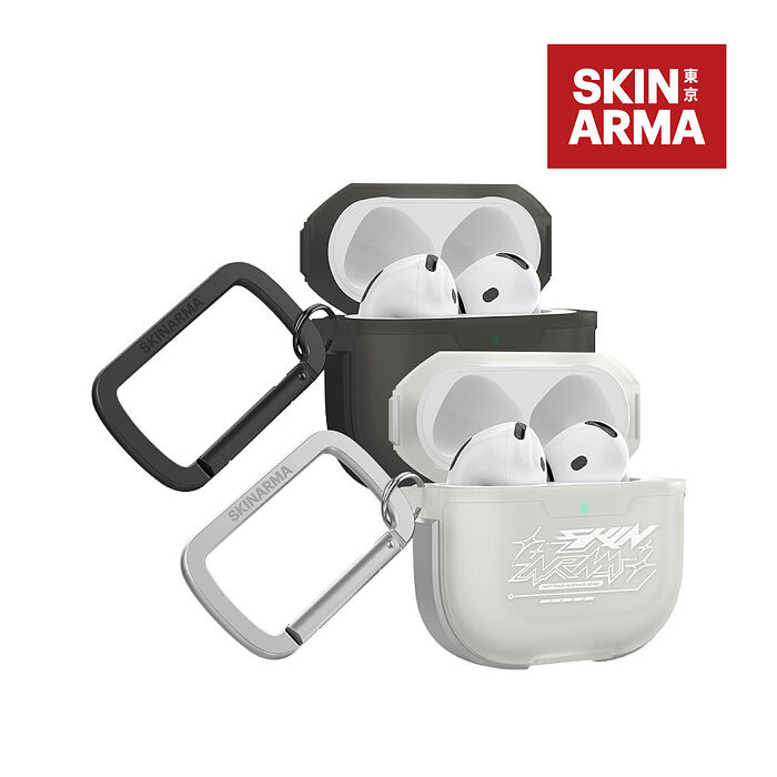 SKINARMA 日本東京 Kinzoku 塗鴉藝術耳機收納保護套(附掛鉤) AirPods 第4代