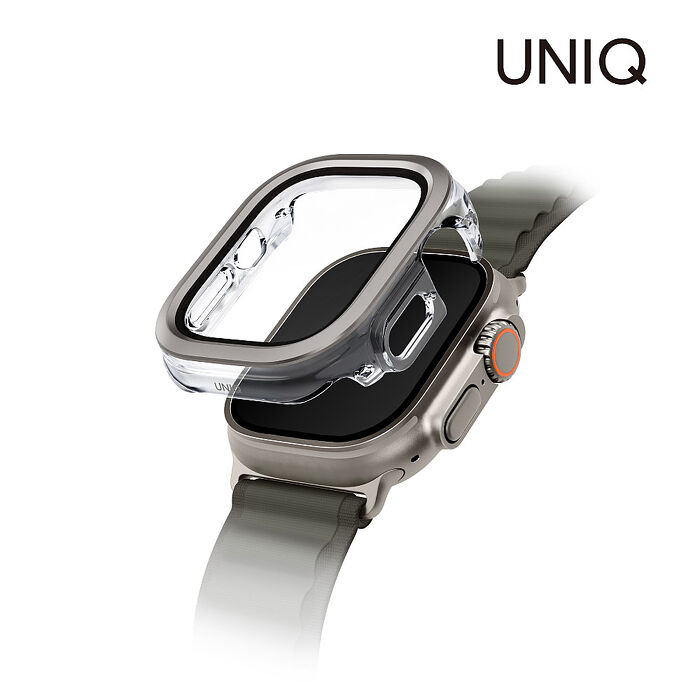 UNIQ 新加坡 Voute Ultra IML防摔保護錶殼49mm-鈦銀