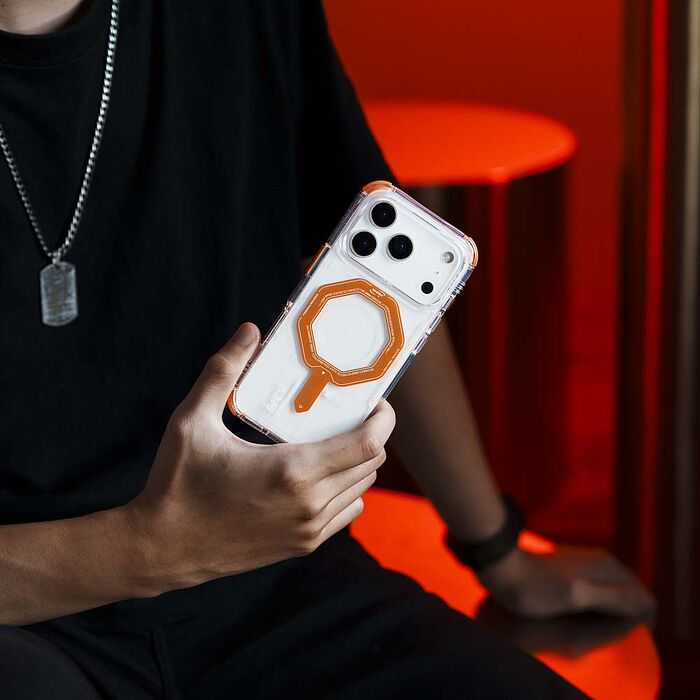 SKINARMA 日本東京 Magma 質感金屬磁吸防摔手機殼 附掛繩環 iPhone 17 Pro / Pro Max