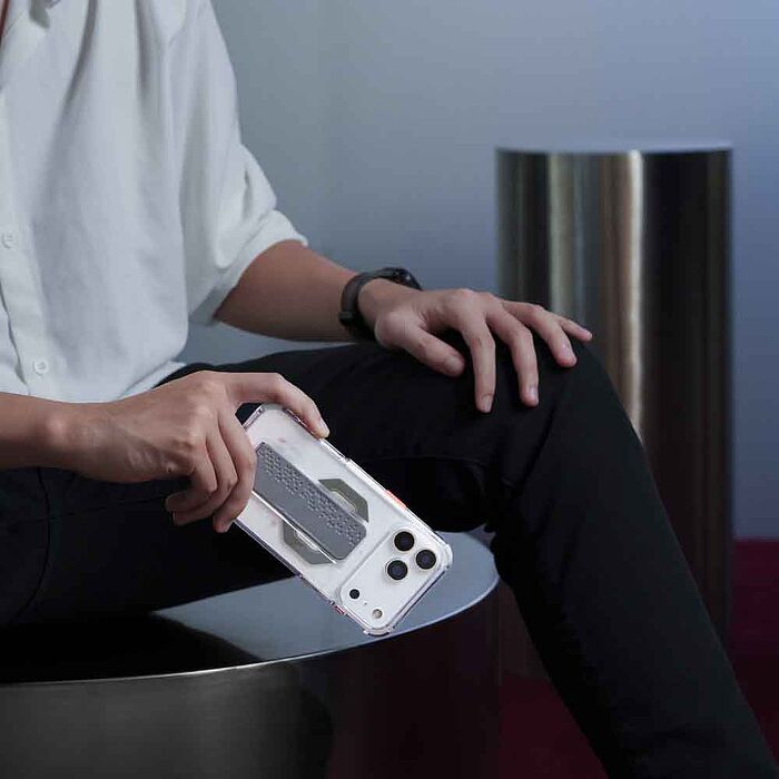 SKINARMA 日本東京 Haxa 黑色巨牆磁吸支架防摔手機殼 iPhone 17 Pro / Pro Max