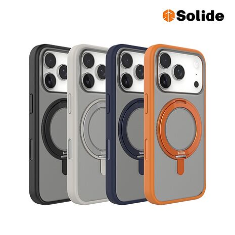 solide 索力得 RINGO 360度磁環支架保護殼 iPhone 17 系列