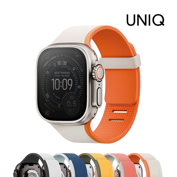 UNIQ 新加坡 Revix 4th Apple Watch 雙色矽膠磁吸錶帶