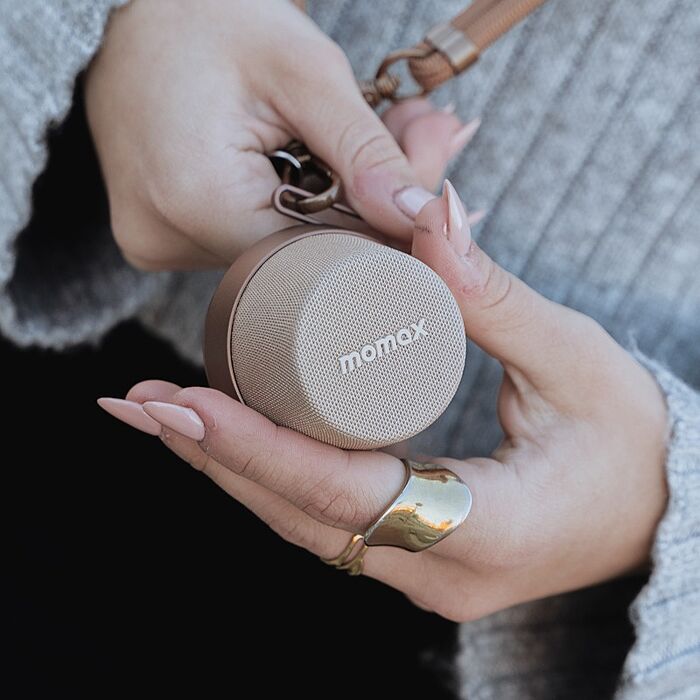 Momax 摩米士 1-Vibe Go 迷你磁吸支架無線音箱掛繩套裝組