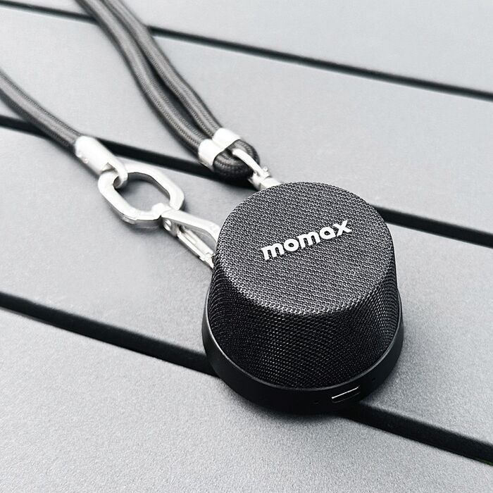 Momax 摩米士 1-Vibe Go 迷你磁吸支架無線音箱掛繩套裝組