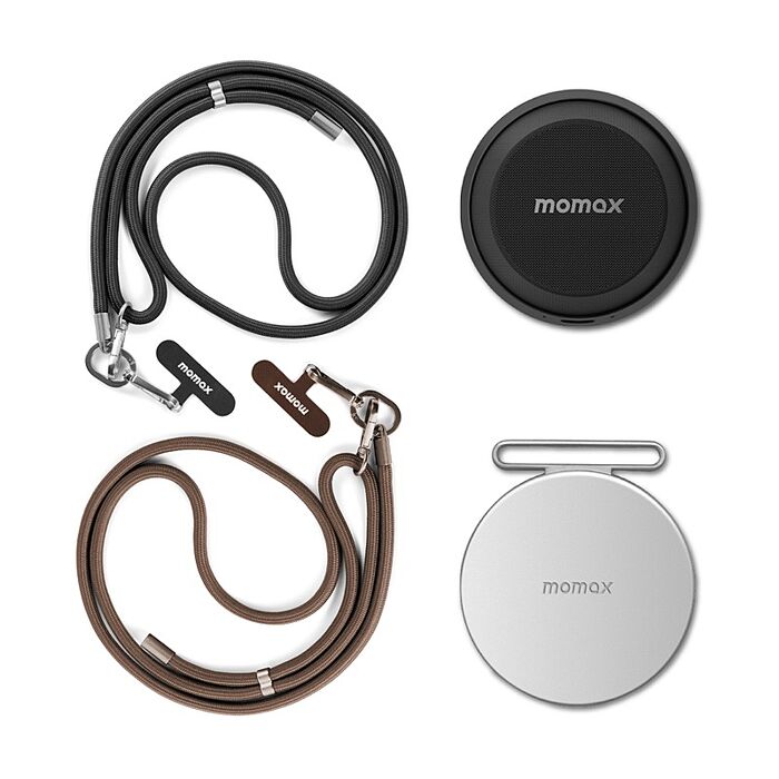 Momax 摩米士 1-Vibe Go 迷你磁吸支架無線音箱掛繩套裝組