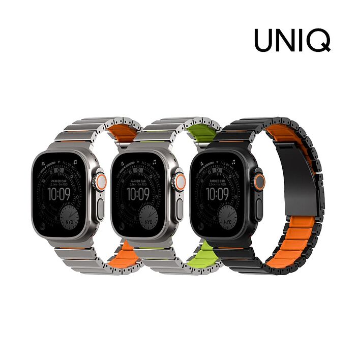 UNIQ 新加坡 Strova Flex Apple Watch 不鏽鋼調節錶帶