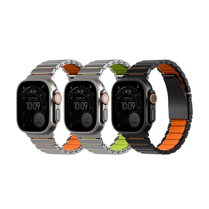 UNIQ 新加坡 Strova Flex Apple Watch 不鏽鋼調節錶帶