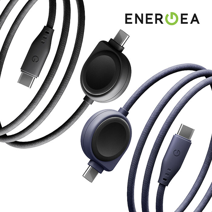 ENERGEA 新加坡 Flow Duo USB-C to USB-C+Samsung Watch 二合一手錶充電線 1.5M