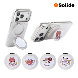 solide 索力得 LINE FRIENDS 正版授權鏡面磁吸支架/手機支架