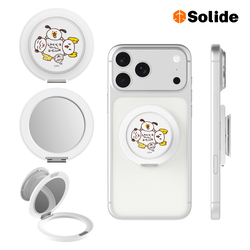 solide 索力得 LINE FRIENDS 正版授權鏡面磁吸支架/手機支架