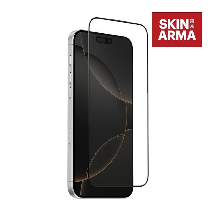 Skinarma iPhone 18系列 True Clear滿版玻璃螢幕保護貼-黑邊透明
