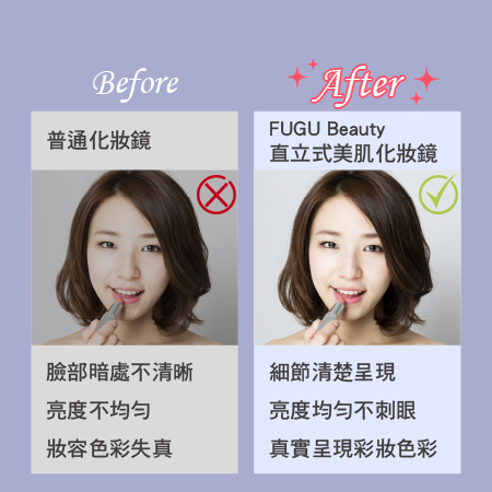 FUGU Beauty 直立式美肌化妝鏡(美妝鏡/補妝鏡/化妝鏡)