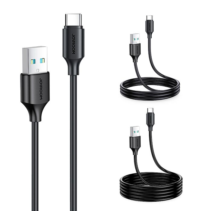 JOYROOM  恒久系列 USB-A to Type-C 傳輸充電線 3條裝 (0.25M+1M+2M)