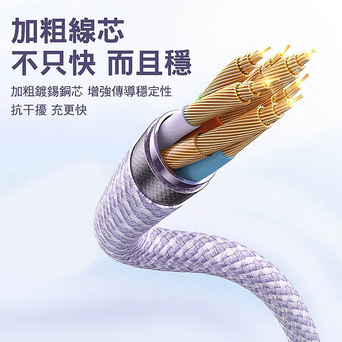 Mcdodo 麥多多 晶體系列 6A USB-A to Type-C 透明快充線1.2M