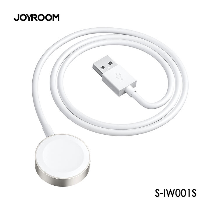 JOYROOM S-IW001S USB-A to 蘋果手錶磁力充電線1.2M-白色