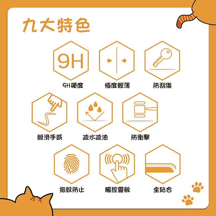 Mr.OC橘貓先生 iPhone16/16+/16 Pro/Pro MAX  三次強化 全膠滿版亮面玻璃保護貼-黑邊框(APP搶購)