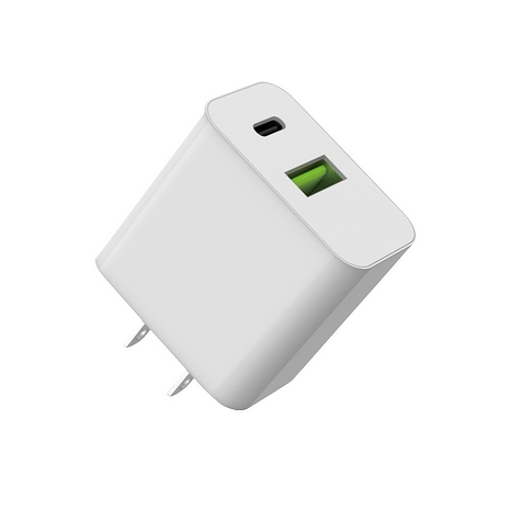 BSMI認證 台灣製造  雙孔快充 QC+PD 20W 快速充電器 兩入組 (搶購)